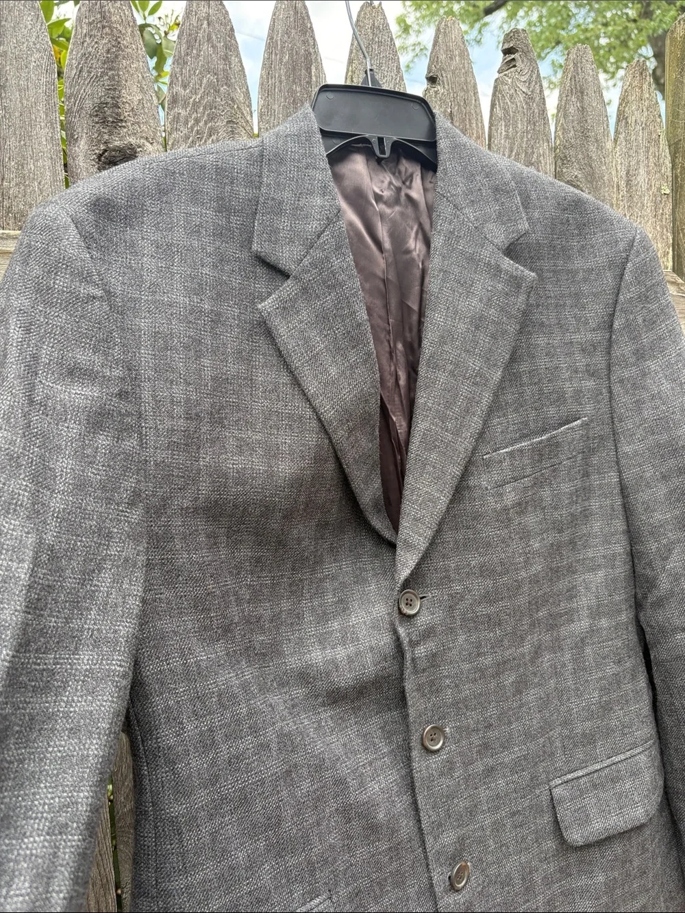 Ralph Lauren 42R grey wool blazer!!!
